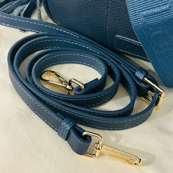 Pom Pom London SLATE CITY Style Leather Bag with 2 PPL Straps - Picture 3 of 11